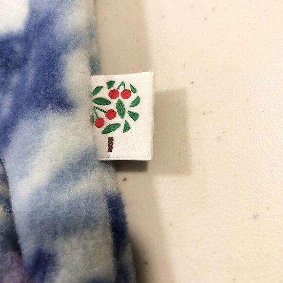 Vintage USA REI Fleece Cherry Tree Snug Suit Blue/Purple Baby Infant 18 Months - Picture 8 of 14